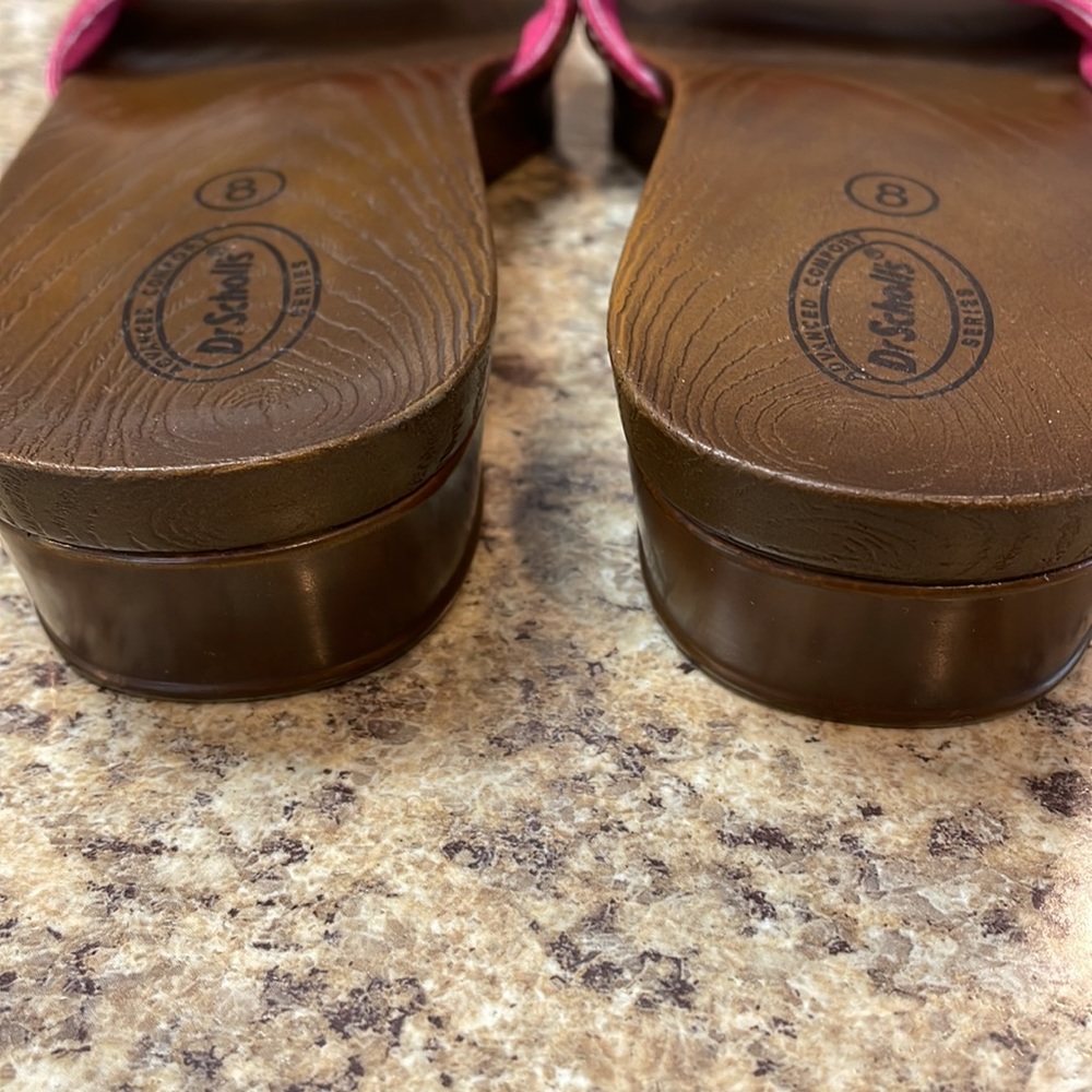 Dr. Scholl’s Advanced Comfort Series Slide On Sandals. Pink. Size 8.  EUC - Picture 6 of 10